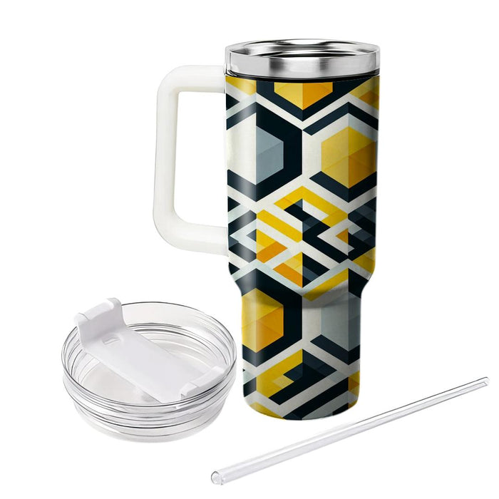 Geometric Honeycomb  Insulated Tumblers