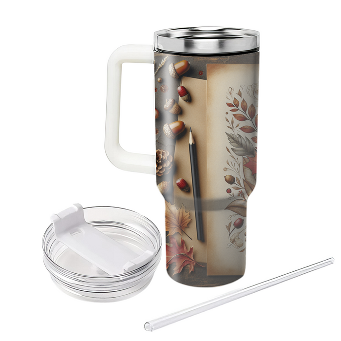 Autumn Pinecone Delight  Tumbler Cups