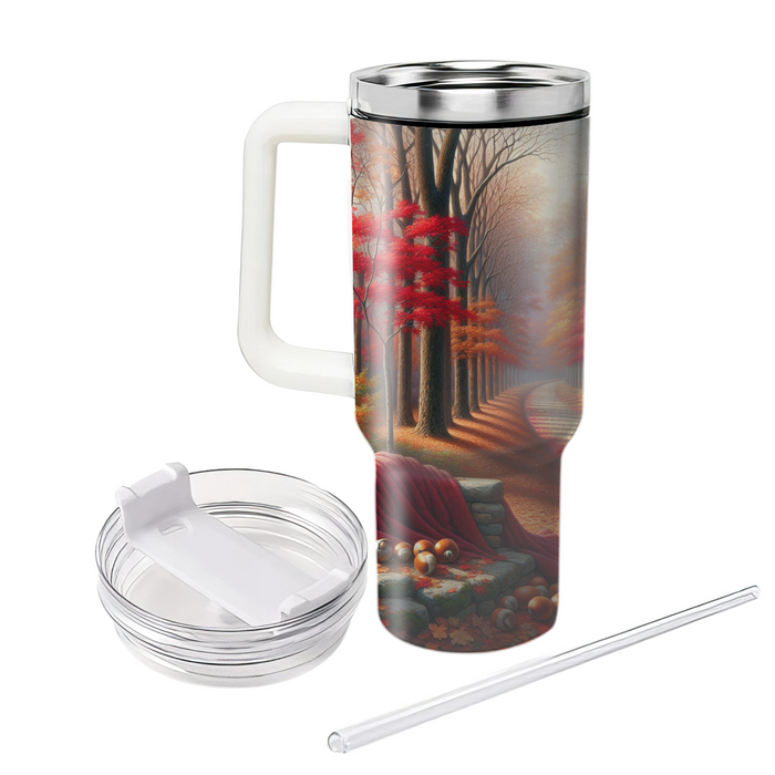 Autumn Leaves Trail  Personalized Tumblers