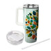 Retro Funky Foliage  Travel Tumblers