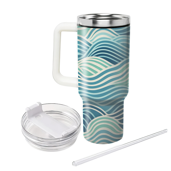 Wave Ripple Illusion  Custom Tumblers