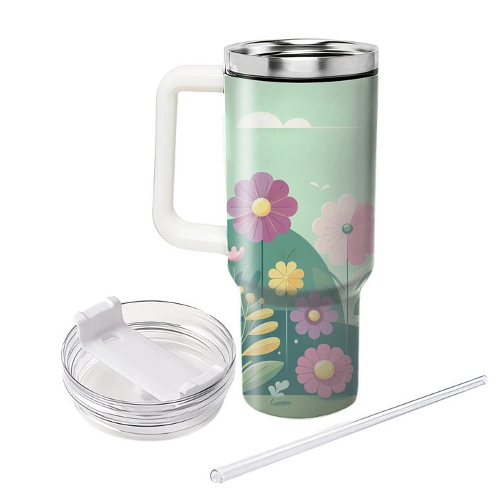 Whimsical Flower Field  Custom Tumblers