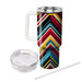 Vibrant Zigzag  Travel Tumblers