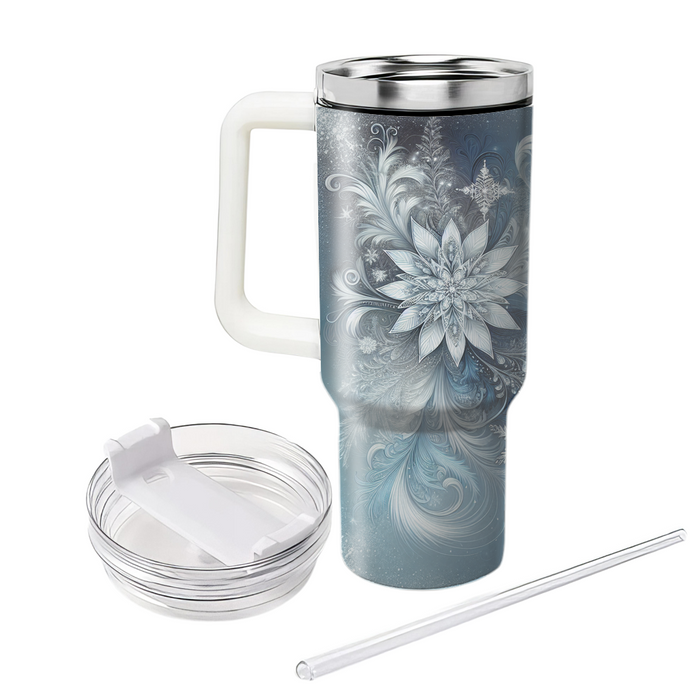 Winter Frosted Patterns  Travel Tumblers