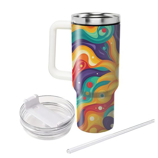 Psychedelic Sunburst Unique Tumblers