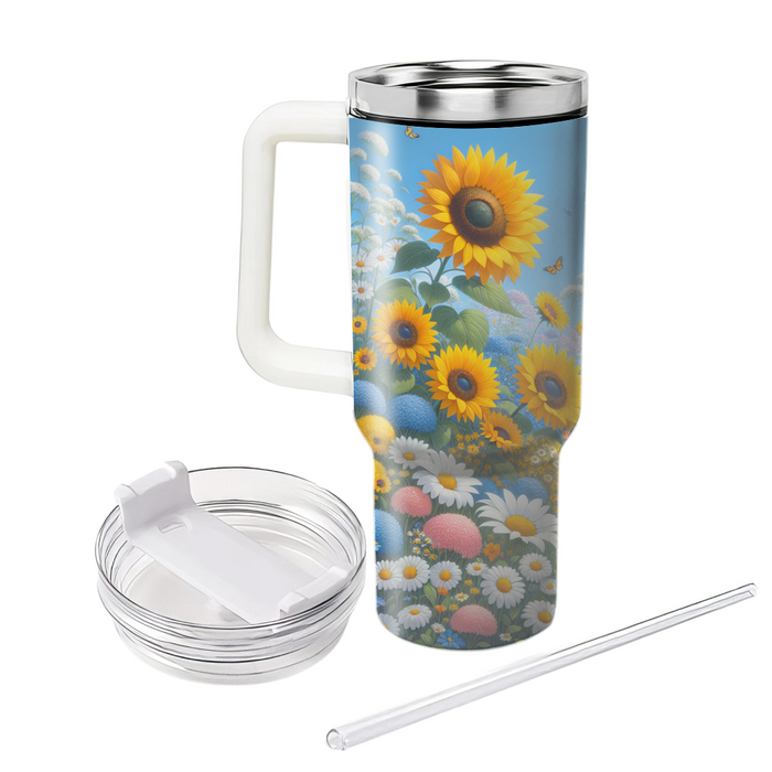 Sunny Blossom Fields  Custom Tumblers