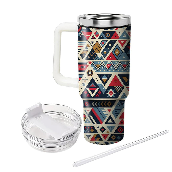 Triangular Tribal Radiance  Travel Tumblers