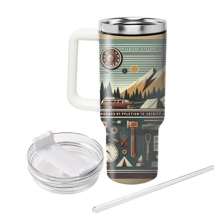 Retro Outdoor Adventure Tumblers With Lids