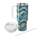 Artistic Geometric Waves  Decorative Tumblers