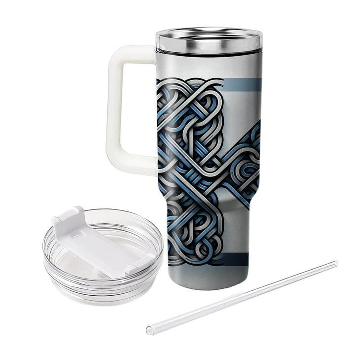 Artistic Linear Design  Personalized Tumblers