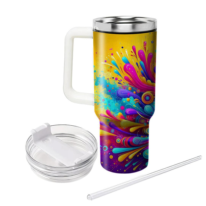 Whirlwind Of Colors - Holi Festival  Tumbler Cups