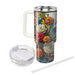 Artistic Floral Mosaic  Custom Tumblers