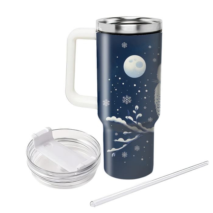 Winter Snowy Owl  Custom Tumblers