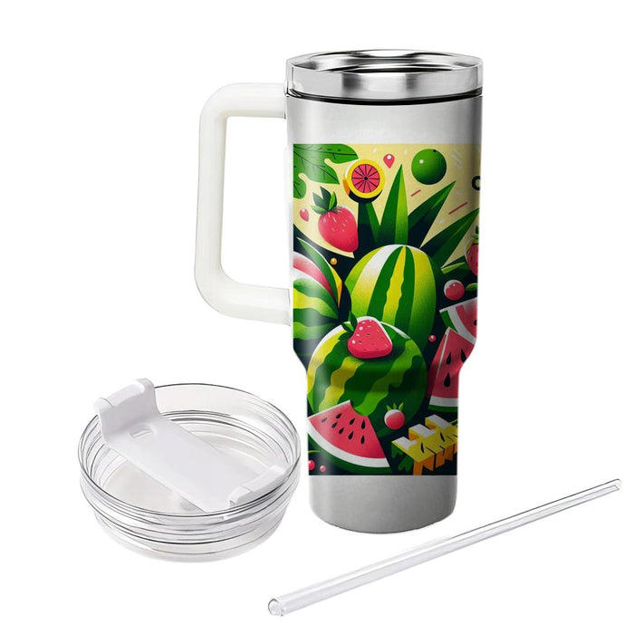 Vibrant Summer Fruits  Travel Tumblers