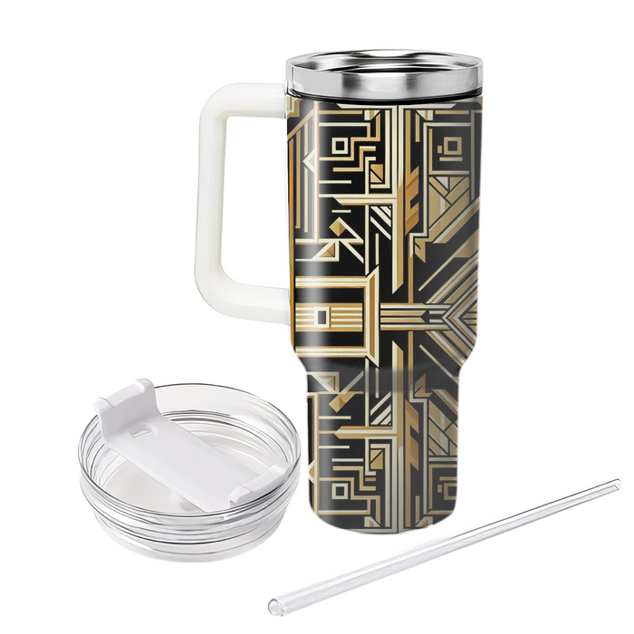 Geometric Art Deco Lines  Decorative Tumblers