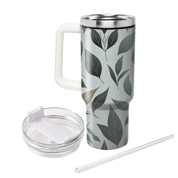 Abstract Leaf Impression Custom Tumblers