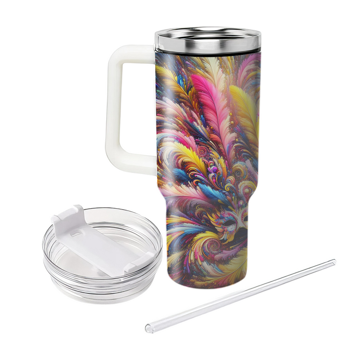 Technicolor Dreams - A Vibrant Carnival  Travel Tumblers