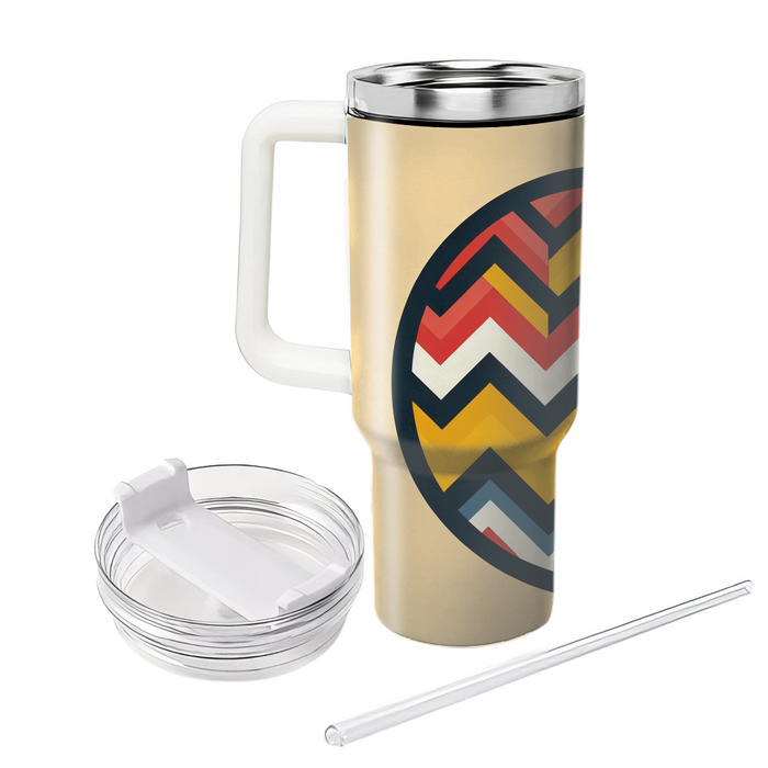 Bold Chevron Splash  Unique Tumblers