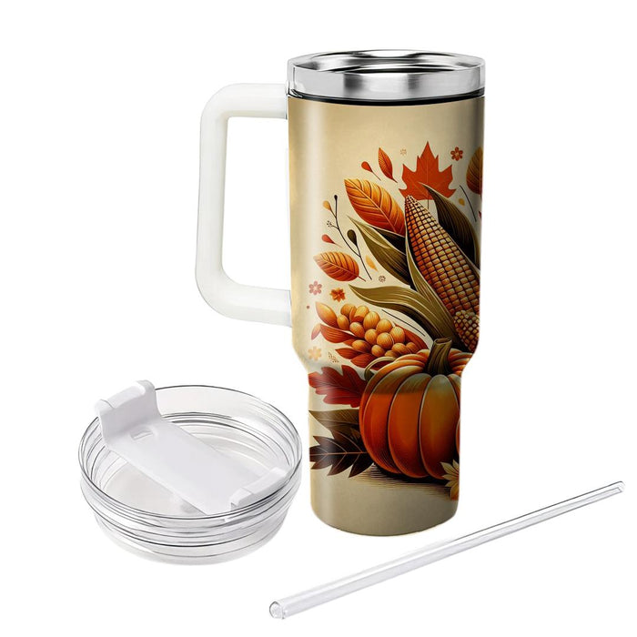 Bountiful Harvest - Thanksgiving  Custom Tumblers