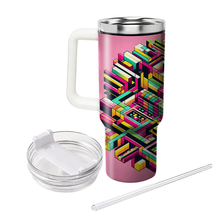 Techno Kaleidoscope  Custom Tumblers