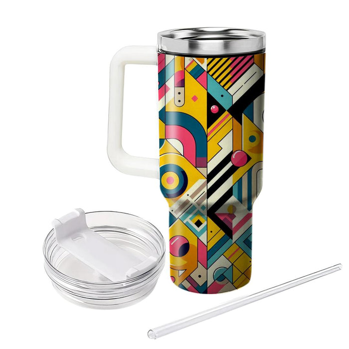 Bright Retro Patterns  Personalized Tumblers