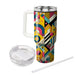 Bright Retro Patterns  Personalized Tumblers