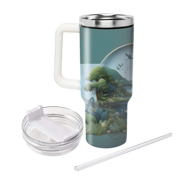 Tranquil Waters - Earth Day  Decorative Tumblers