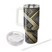 Sophisticated Diagonal Stripes  Personalized Tumblers