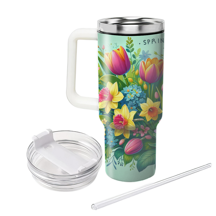 Springtime Floral Bliss  Travel Tumblers