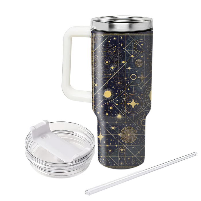 Celestial Constellation Grid  Unique Tumblers