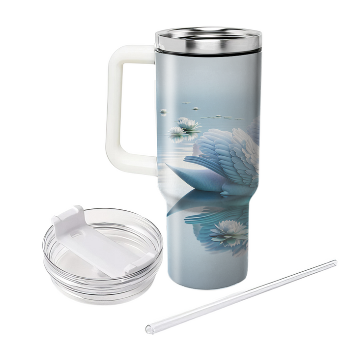 Serene Swan Lake  Personalized Tumblers