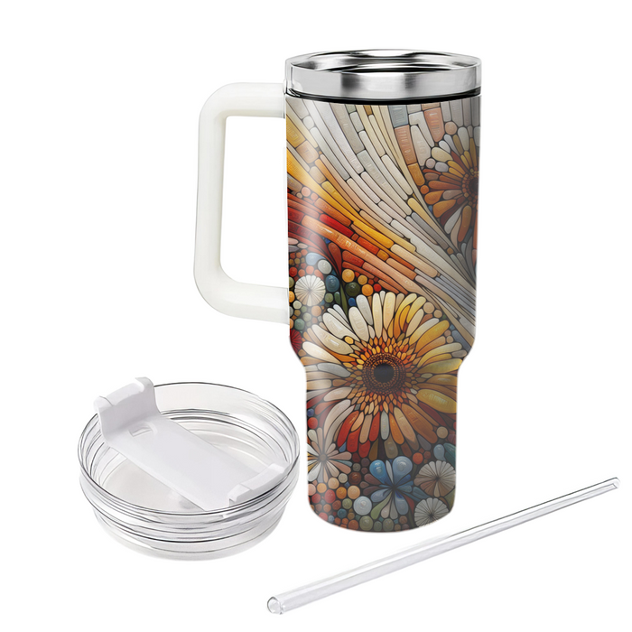 Blooming Floral Mosaic  Insulated Tumblers