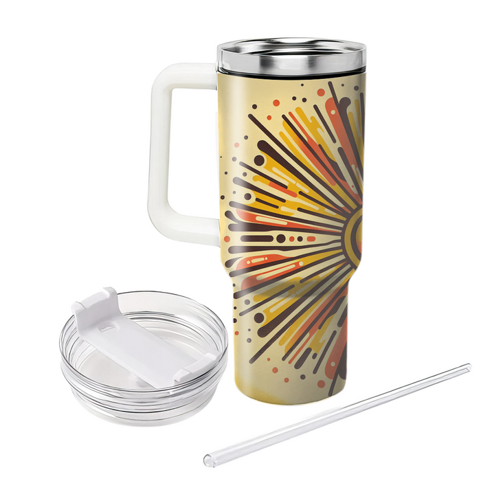 Sunshine Retro Rays  Tumbler Cups