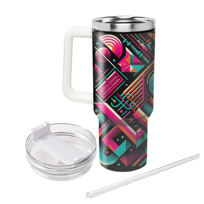 Retro Neon Pattern  Custom Tumblers