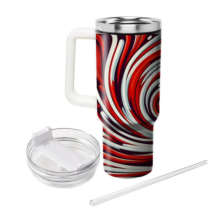 Vivid Spiral Geometry  Unique Tumblers