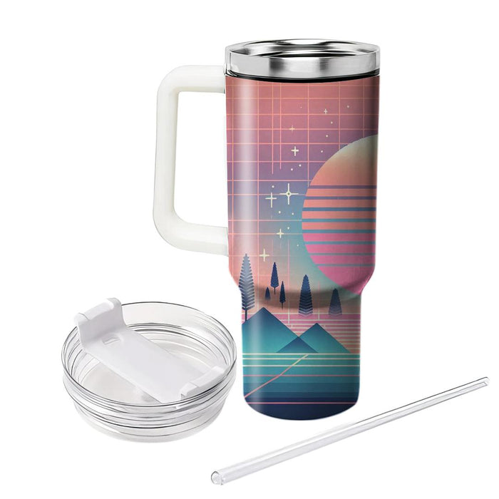 Synthwave Serene  Tumbler Cups