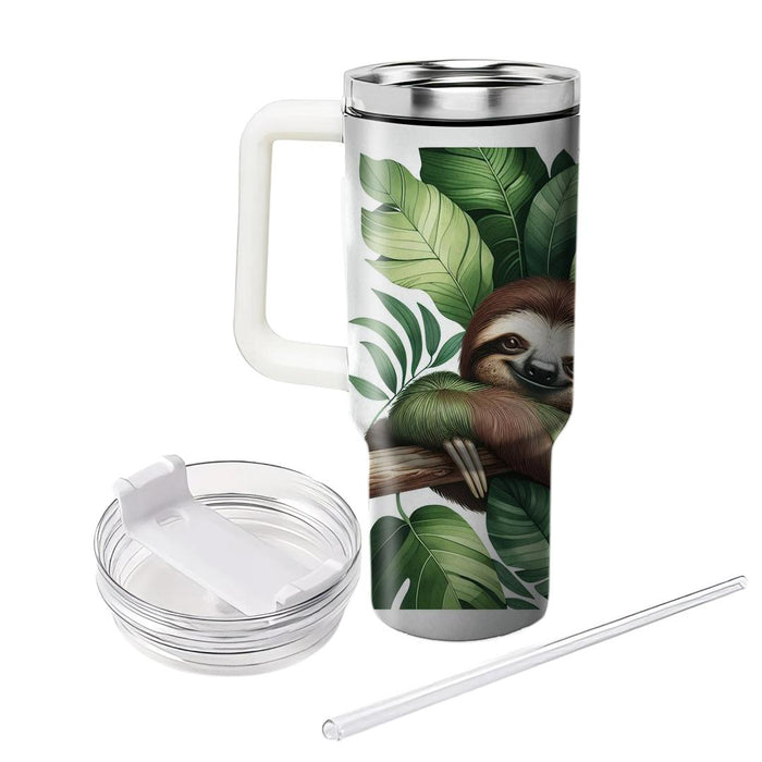 Whimsical Sloth Hangout  Tumbler Cups