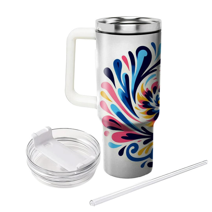 Vibrant Tie-dye Patterns  Insulated Tumblers