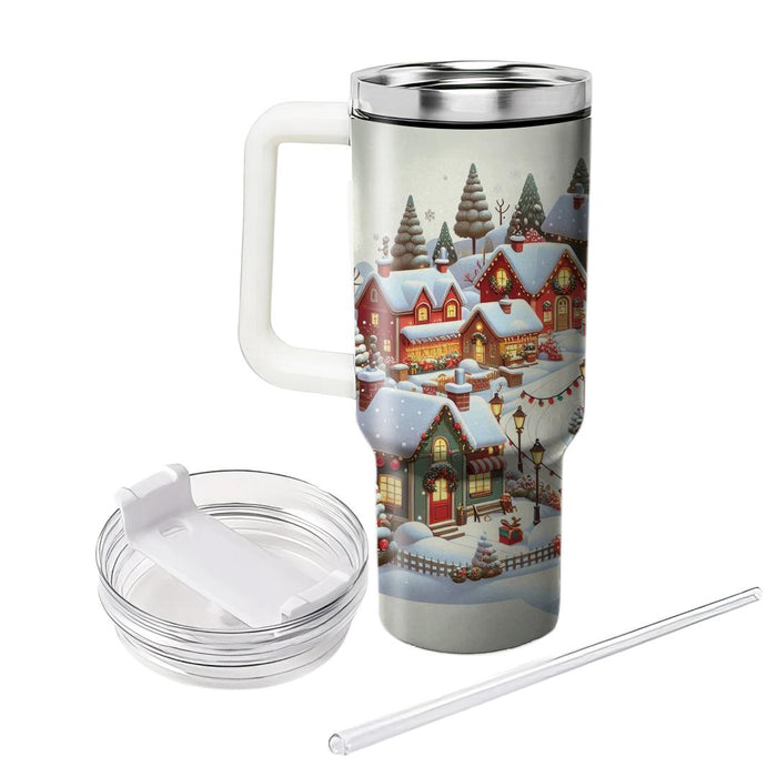 Winter Holiday Village  Insulated Tumblers