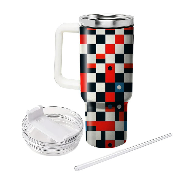 Bold Checkerboard Pattern  Custom Tumblers