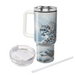 Snow Leopard Glacial Grace  Decorative Tumblers