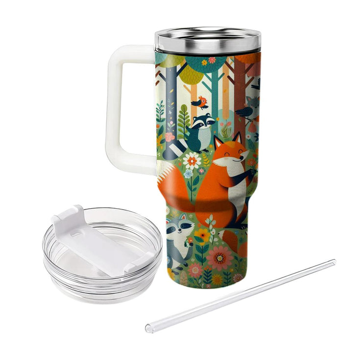 Whimsical Woodland Friends  Tumblers With Lids