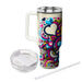 Vibrant Peace And Love  Tumblers With Lids