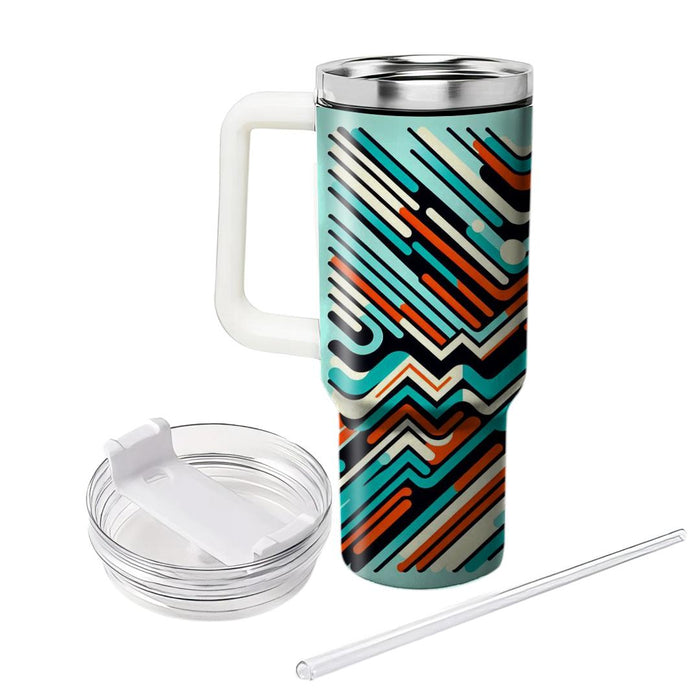 Zigzag Groove  Personalized Tumblers