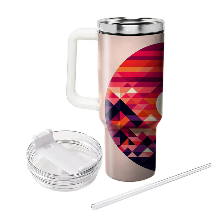 Geometric Sunset Spectrum  Insulated Tumblers