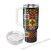 70s Groove Checkerboard  Travel Tumblers