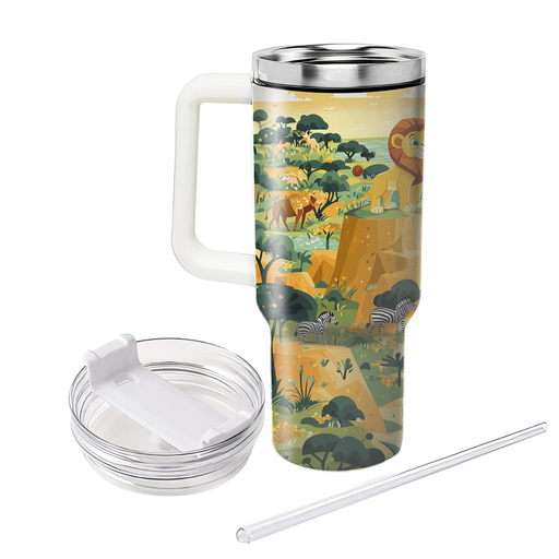 Simba's Adventure Map Tumblers For Gifts