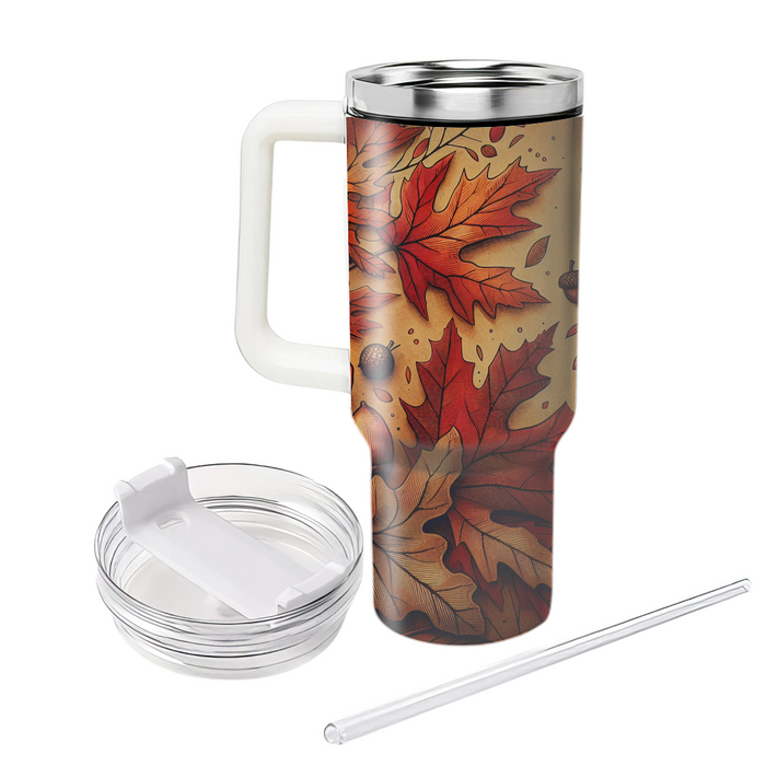 Autumn Leaves And Acorns  Tumbler Cups