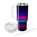 Synthwave Stripes  Personalized Tumblers