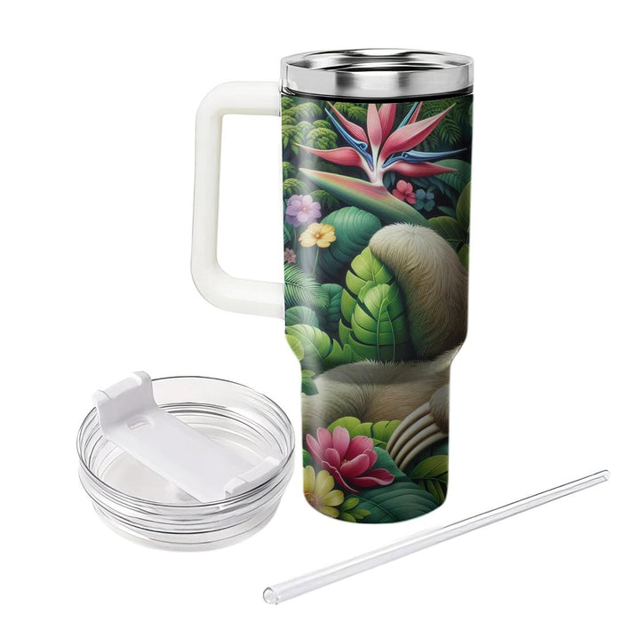 Tropical Sloth Sanctuary  Tumbler Cups